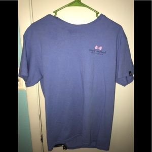 purple simply southern tee